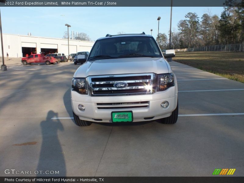 White Platinum Tri-Coat / Stone 2012 Ford Expedition Limited