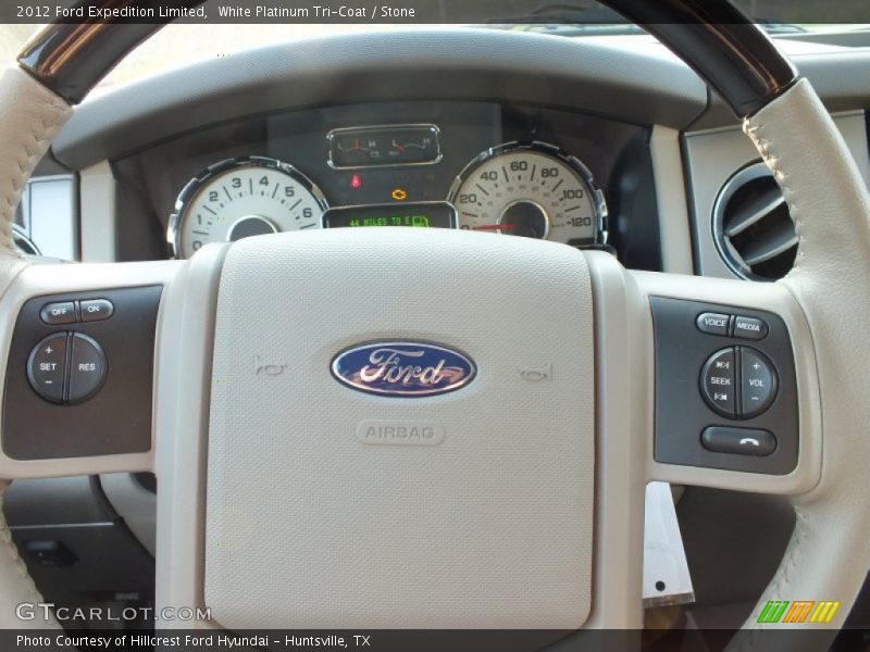 White Platinum Tri-Coat / Stone 2012 Ford Expedition Limited