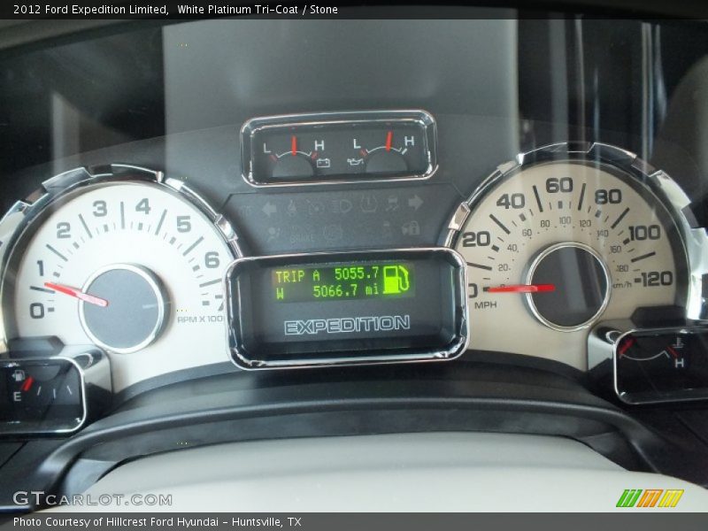 White Platinum Tri-Coat / Stone 2012 Ford Expedition Limited