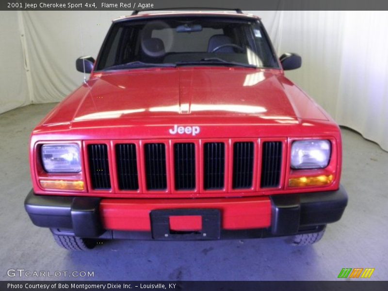 Flame Red / Agate 2001 Jeep Cherokee Sport 4x4