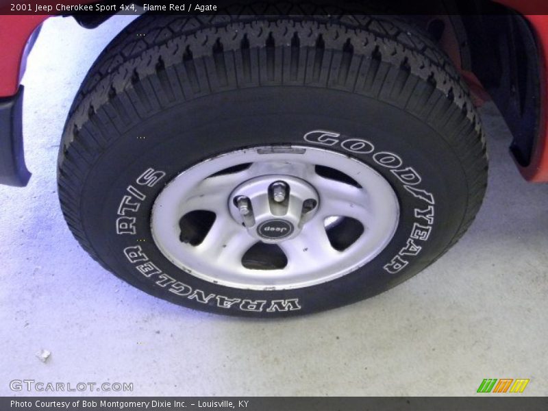 Flame Red / Agate 2001 Jeep Cherokee Sport 4x4