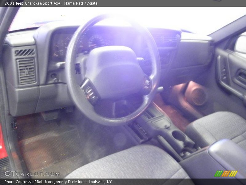 Flame Red / Agate 2001 Jeep Cherokee Sport 4x4