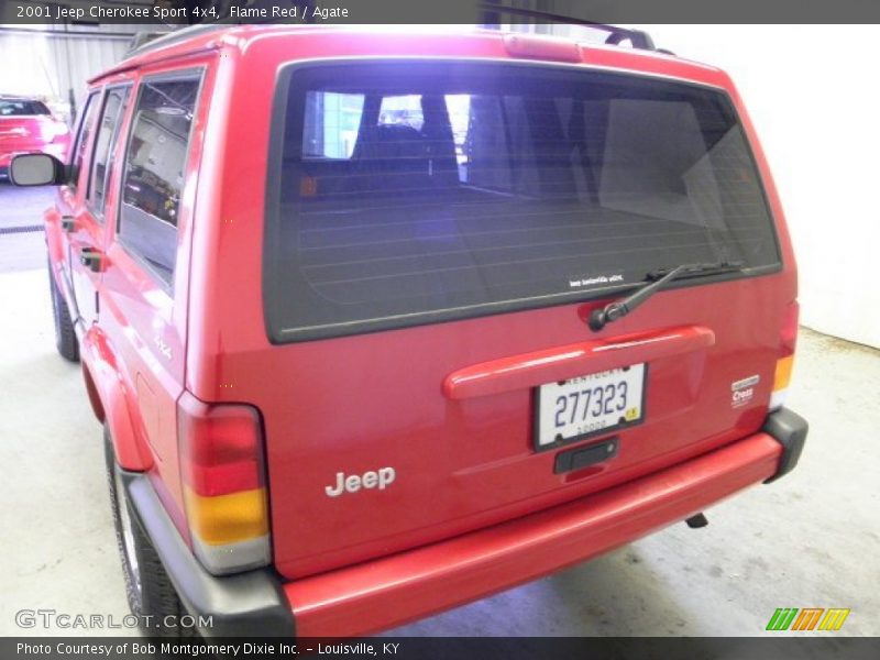 Flame Red / Agate 2001 Jeep Cherokee Sport 4x4