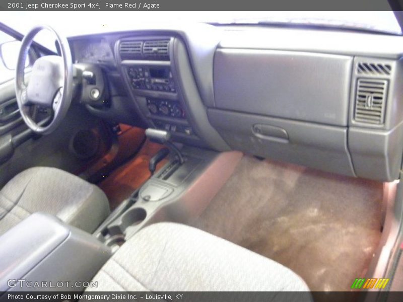 Flame Red / Agate 2001 Jeep Cherokee Sport 4x4