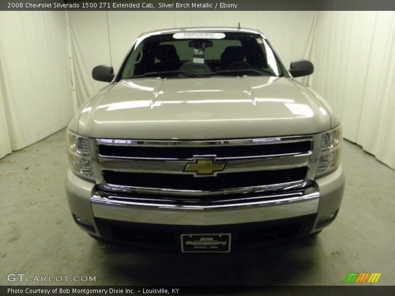 Silver Birch Metallic / Ebony 2008 Chevrolet Silverado 1500 Z71 Extended Cab