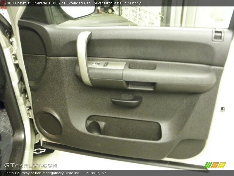Silver Birch Metallic / Ebony 2008 Chevrolet Silverado 1500 Z71 Extended Cab