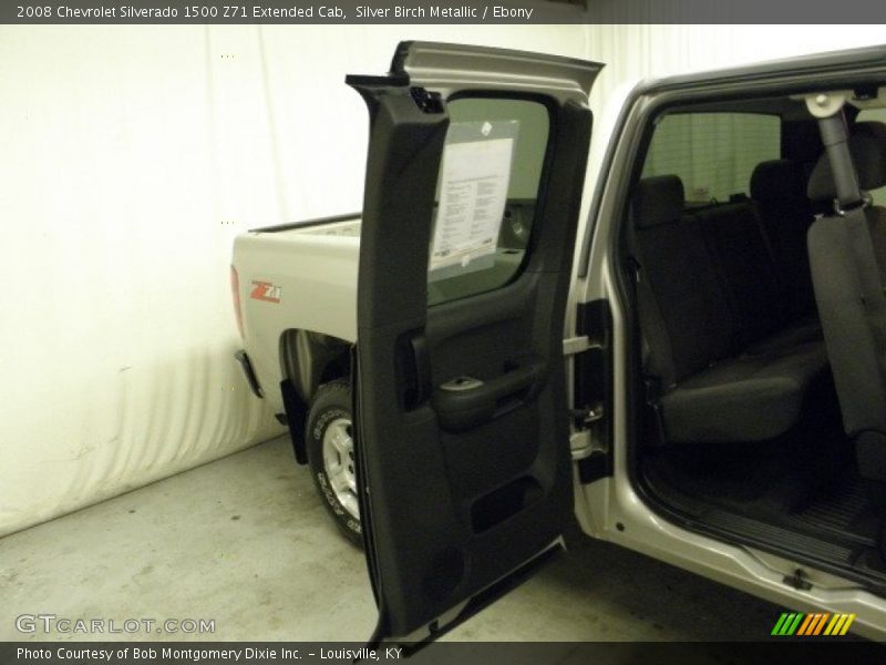 Silver Birch Metallic / Ebony 2008 Chevrolet Silverado 1500 Z71 Extended Cab