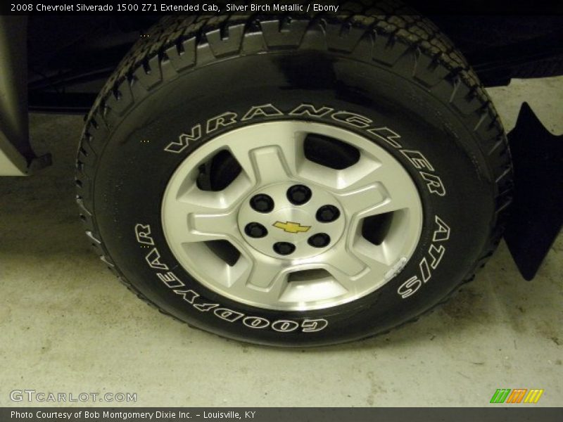 Silver Birch Metallic / Ebony 2008 Chevrolet Silverado 1500 Z71 Extended Cab