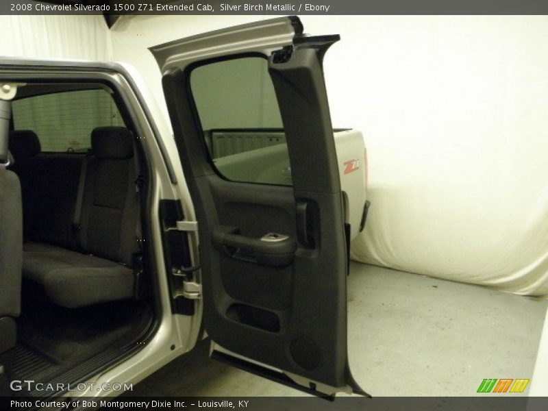 Silver Birch Metallic / Ebony 2008 Chevrolet Silverado 1500 Z71 Extended Cab