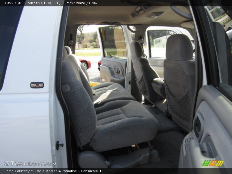 Summit White / Gray 1999 GMC Suburban C1500 SLE