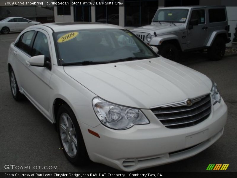 Stone White / Dark Slate Gray 2009 Chrysler Sebring Touring Sedan