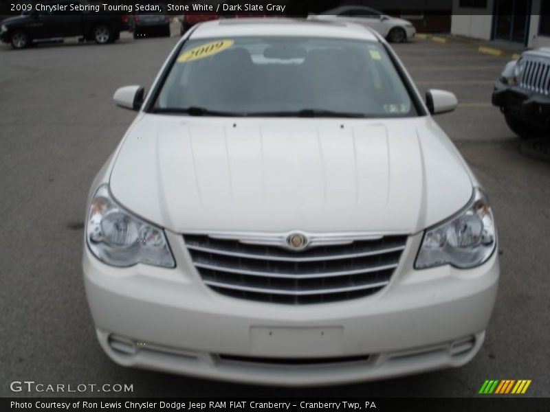 Stone White / Dark Slate Gray 2009 Chrysler Sebring Touring Sedan