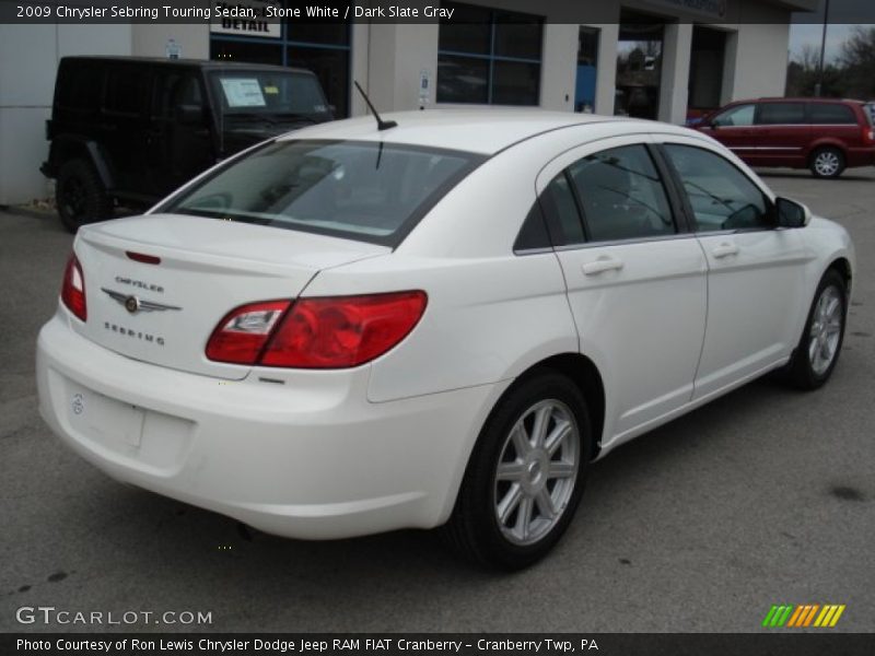 Stone White / Dark Slate Gray 2009 Chrysler Sebring Touring Sedan