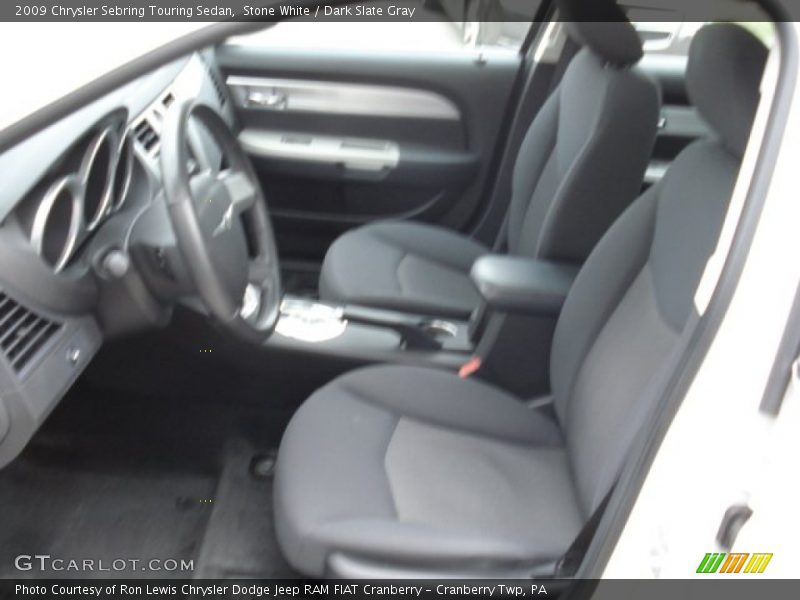 Stone White / Dark Slate Gray 2009 Chrysler Sebring Touring Sedan