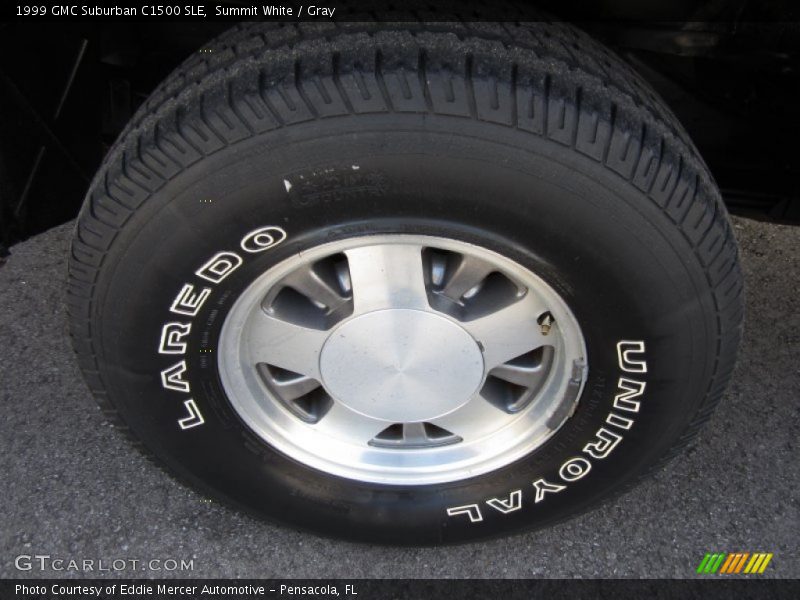 Summit White / Gray 1999 GMC Suburban C1500 SLE
