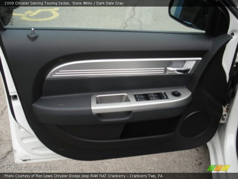 Stone White / Dark Slate Gray 2009 Chrysler Sebring Touring Sedan
