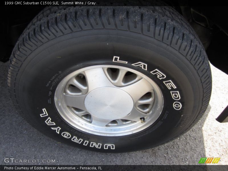 Summit White / Gray 1999 GMC Suburban C1500 SLE
