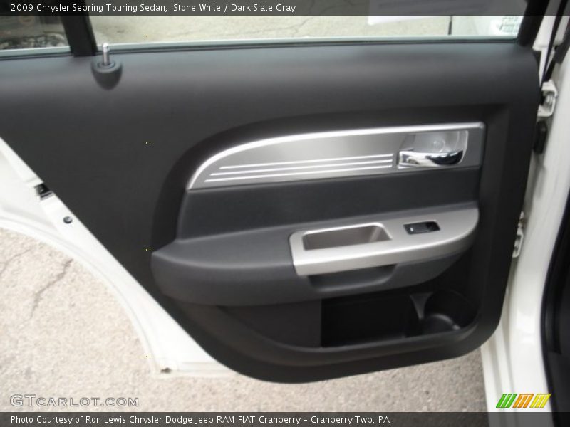 Stone White / Dark Slate Gray 2009 Chrysler Sebring Touring Sedan