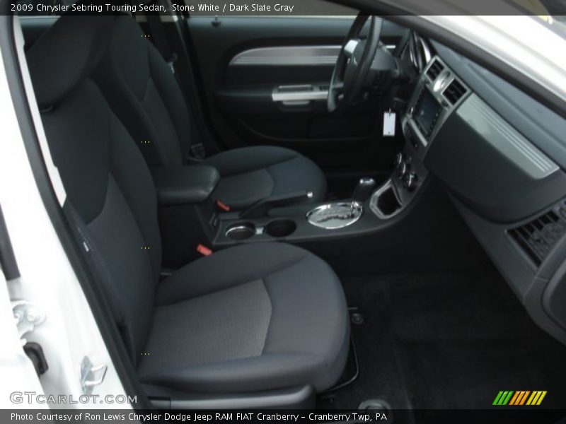 Stone White / Dark Slate Gray 2009 Chrysler Sebring Touring Sedan