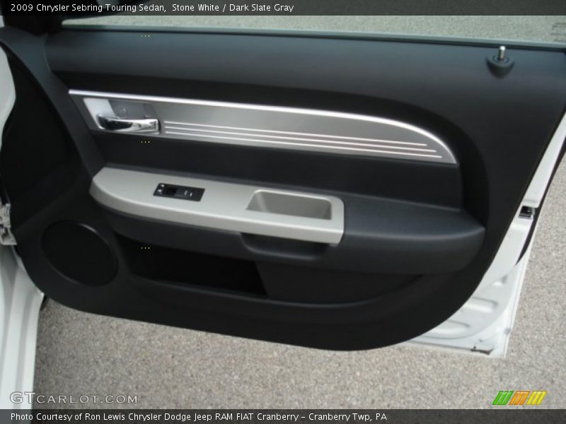 Stone White / Dark Slate Gray 2009 Chrysler Sebring Touring Sedan