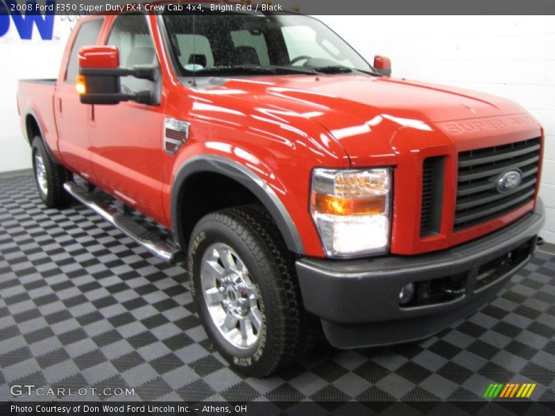 Bright Red / Black 2008 Ford F350 Super Duty FX4 Crew Cab 4x4