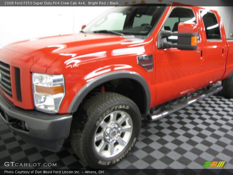 Bright Red / Black 2008 Ford F350 Super Duty FX4 Crew Cab 4x4