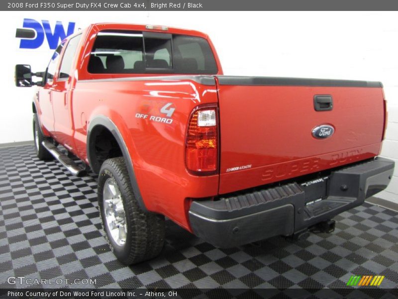 Bright Red / Black 2008 Ford F350 Super Duty FX4 Crew Cab 4x4
