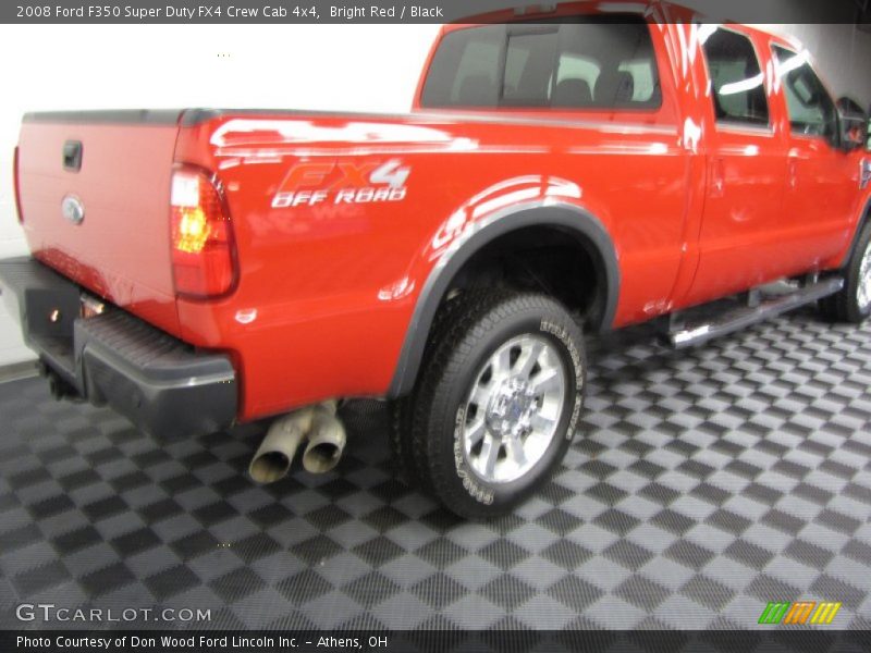 Bright Red / Black 2008 Ford F350 Super Duty FX4 Crew Cab 4x4