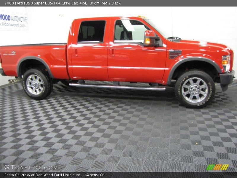 Bright Red / Black 2008 Ford F350 Super Duty FX4 Crew Cab 4x4