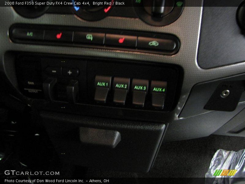 Bright Red / Black 2008 Ford F350 Super Duty FX4 Crew Cab 4x4
