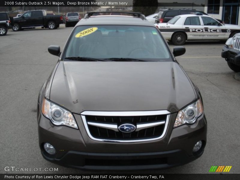 Deep Bronze Metallic / Warm Ivory 2008 Subaru Outback 2.5i Wagon