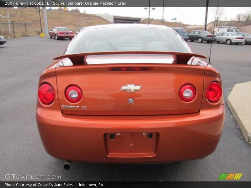 Sunburst Orange Metallic / Gray 2007 Chevrolet Cobalt LT Coupe
