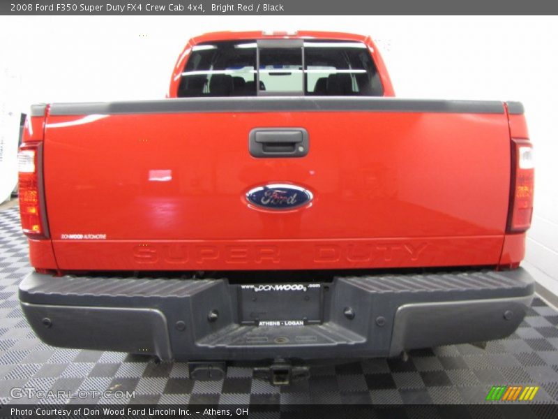 Bright Red / Black 2008 Ford F350 Super Duty FX4 Crew Cab 4x4