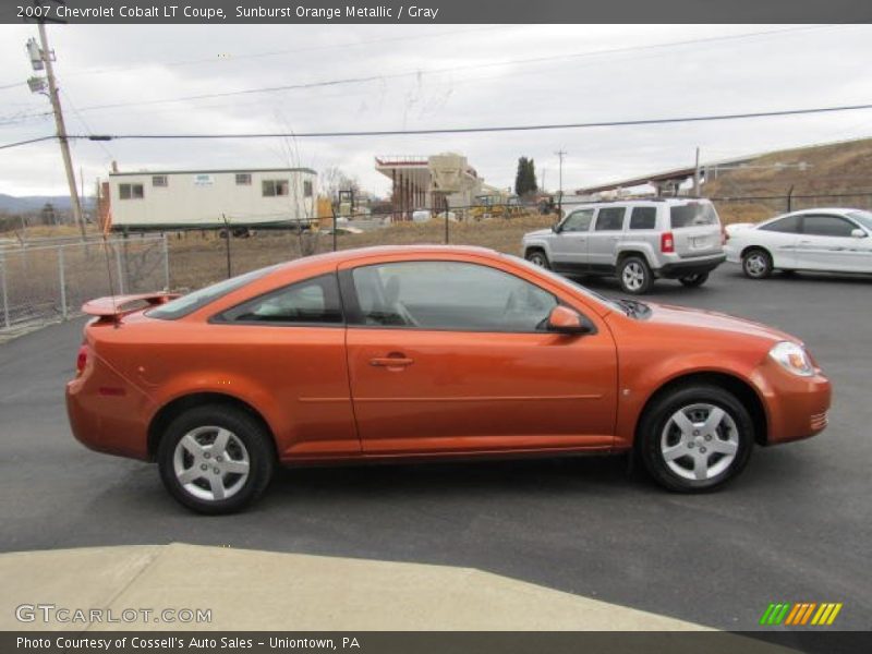 Sunburst Orange Metallic / Gray 2007 Chevrolet Cobalt LT Coupe
