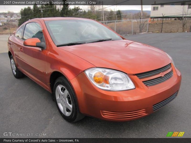 Sunburst Orange Metallic / Gray 2007 Chevrolet Cobalt LT Coupe