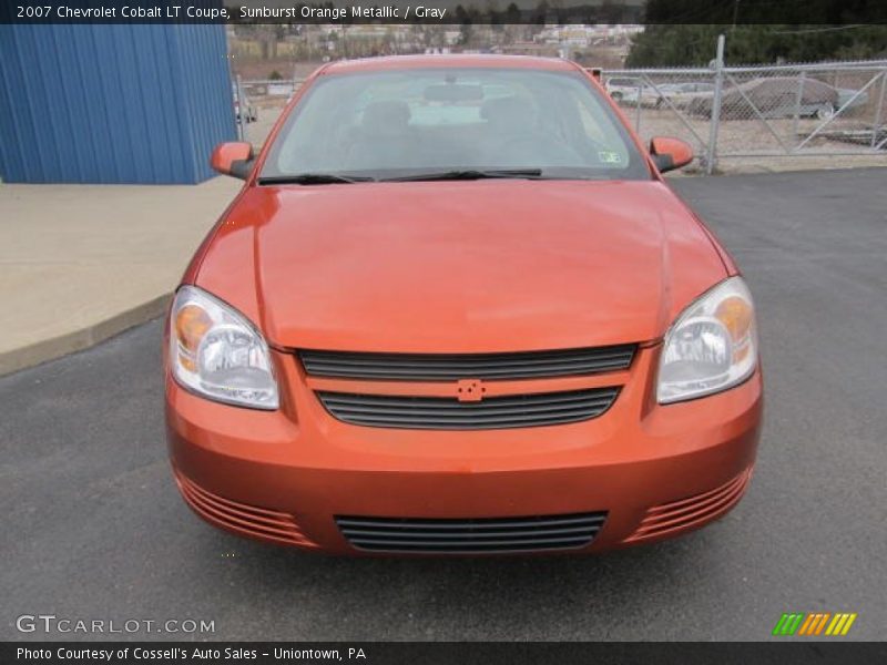 Sunburst Orange Metallic / Gray 2007 Chevrolet Cobalt LT Coupe
