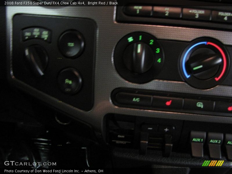 Bright Red / Black 2008 Ford F350 Super Duty FX4 Crew Cab 4x4