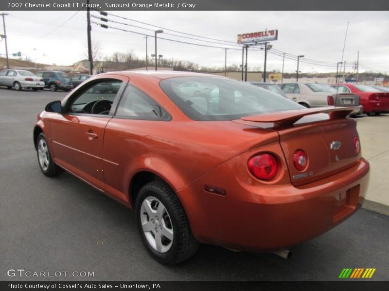 Sunburst Orange Metallic / Gray 2007 Chevrolet Cobalt LT Coupe