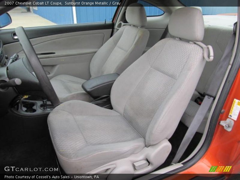 Sunburst Orange Metallic / Gray 2007 Chevrolet Cobalt LT Coupe