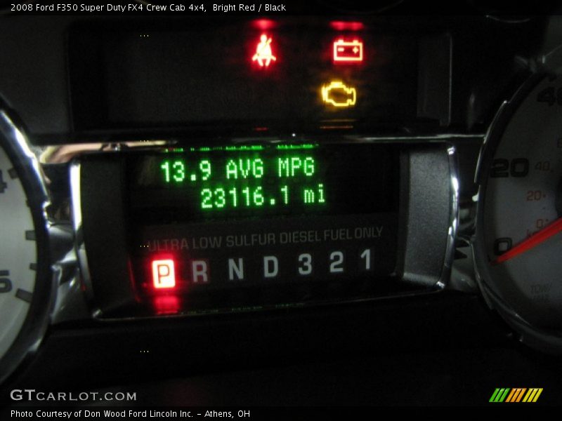 Bright Red / Black 2008 Ford F350 Super Duty FX4 Crew Cab 4x4