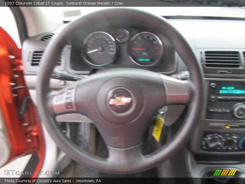 Sunburst Orange Metallic / Gray 2007 Chevrolet Cobalt LT Coupe