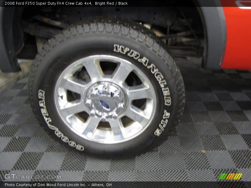 Bright Red / Black 2008 Ford F350 Super Duty FX4 Crew Cab 4x4
