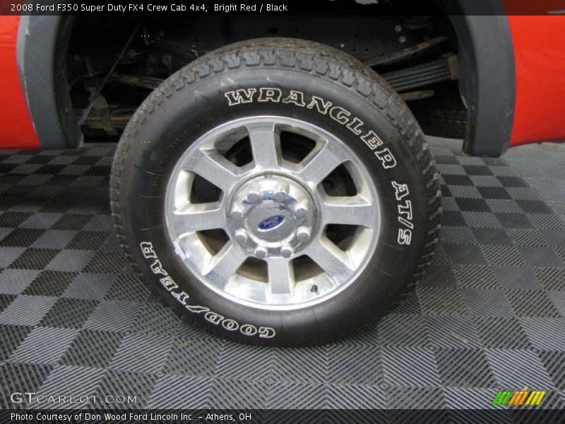 Bright Red / Black 2008 Ford F350 Super Duty FX4 Crew Cab 4x4