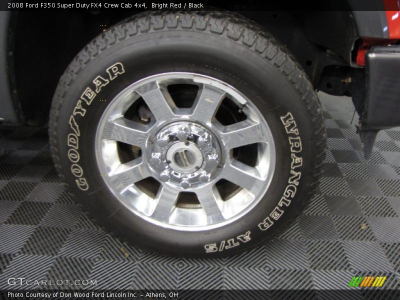 Bright Red / Black 2008 Ford F350 Super Duty FX4 Crew Cab 4x4