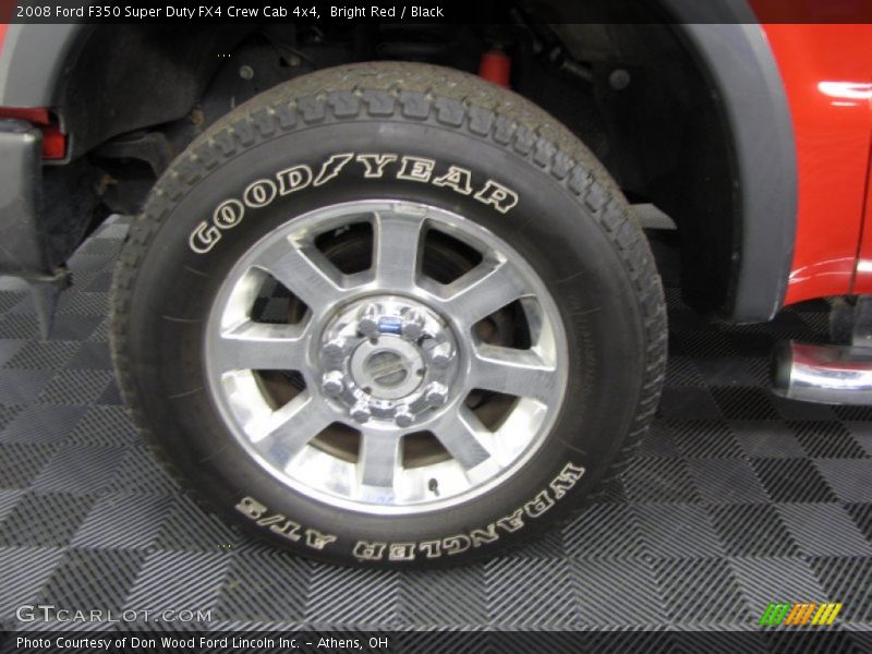 Bright Red / Black 2008 Ford F350 Super Duty FX4 Crew Cab 4x4