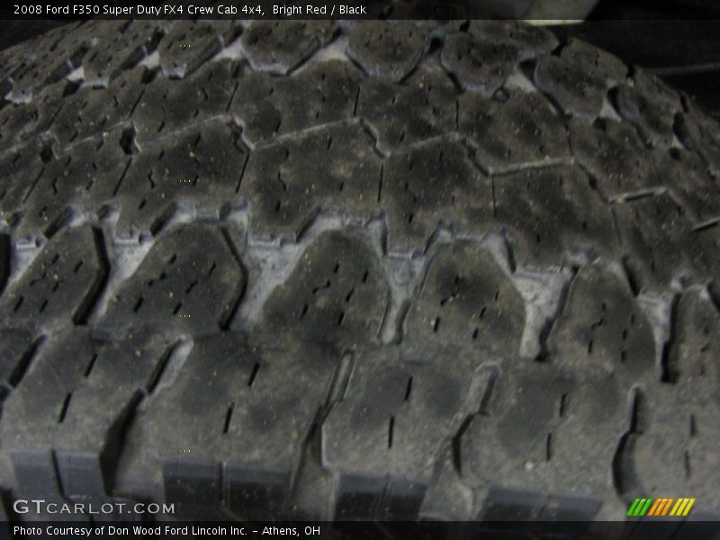 Bright Red / Black 2008 Ford F350 Super Duty FX4 Crew Cab 4x4