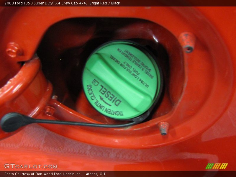 Bright Red / Black 2008 Ford F350 Super Duty FX4 Crew Cab 4x4