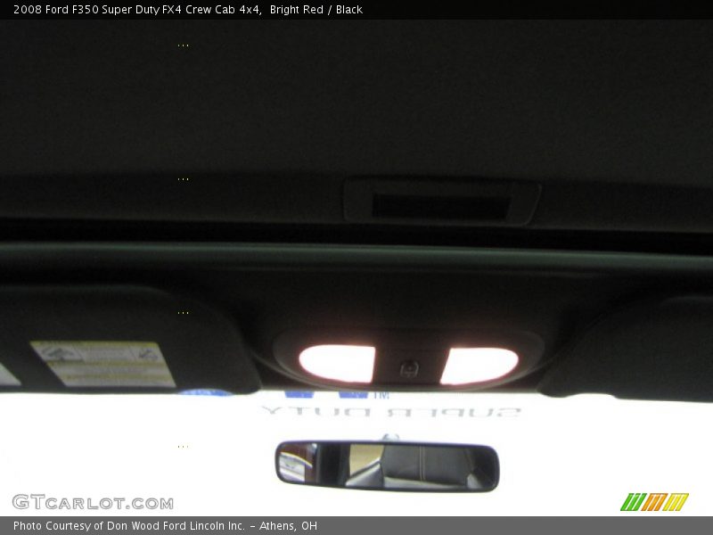 Bright Red / Black 2008 Ford F350 Super Duty FX4 Crew Cab 4x4