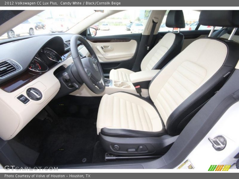 Candy White / Black/Cornsilk Beige 2012 Volkswagen CC Lux Plus