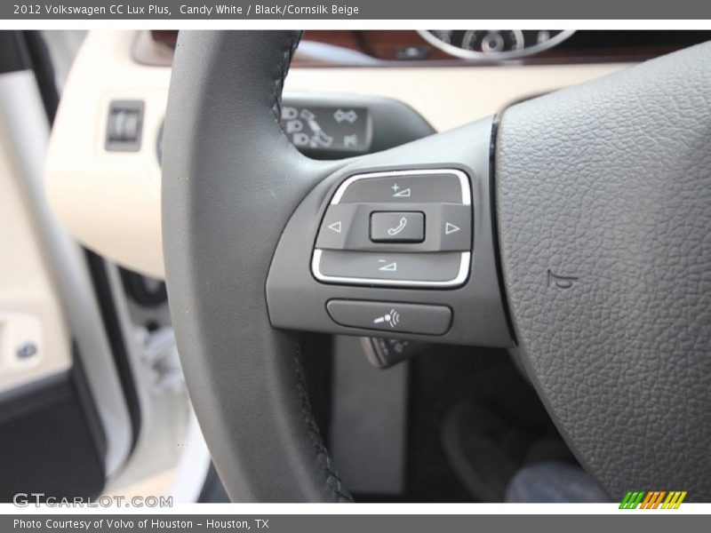 Candy White / Black/Cornsilk Beige 2012 Volkswagen CC Lux Plus